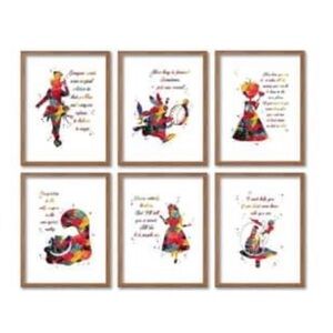 Alice in Wonderland Watercolor Posters